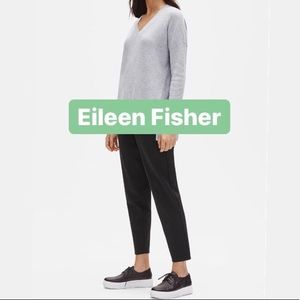 Knit Light Grey V Neck  3/4 Sleeve Tunic Sweater